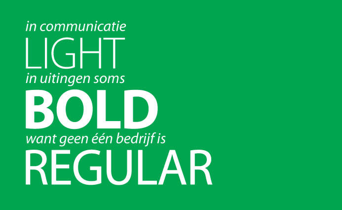 Light - Bold - Regular